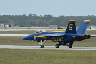 Attempting to Watch the Blue Angels Practice - Cancelled Twice Due to Overcast.