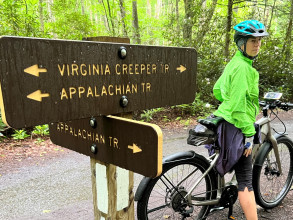 Riding the Virginia Creeper Trail Out of Damascus, Virginia