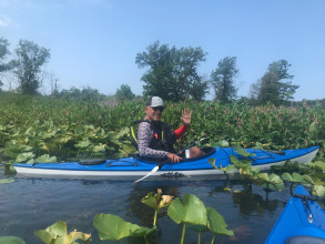 Kayaking the Presque Isle State Park Ponds at Erie, Pennsysvania