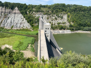 Mount Morris Dam and Town, New York