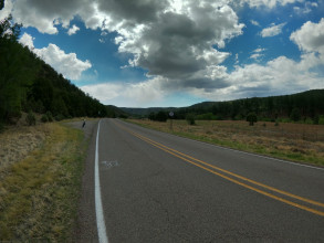Biking Between Mayhill and Cloudcroft, New Mexico