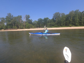 Kayaking the Illinois River Near Tahlequah, Oklahoma