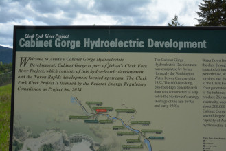 Dams on the Clark River - Cabinet Gorge Dam and Noxon Rapids Dam