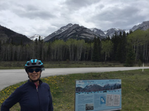 Biking the Bow River Parkway from Banff, Alberta, Canada