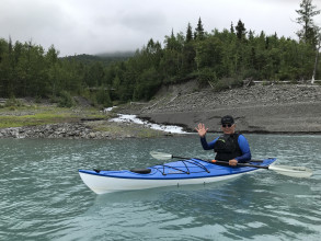 Kayaking on Ekluntna Lake Near Eagle Pass, Alaska